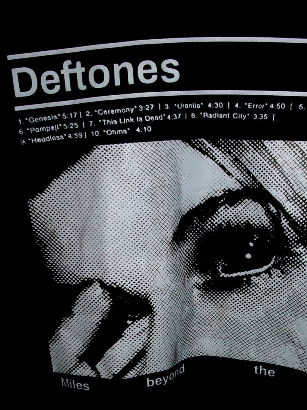 deftones miles beyond the sound small women tee - California alternative metal